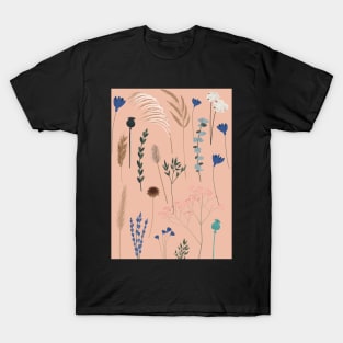 pampas and dried flower design T-Shirt